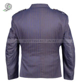 Argyll Jacket With Purple/Gold Wool Vest Tweed Kilt Jackets